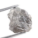 grey color excellent vs ideal cut rough diamond and large rose cut diamond