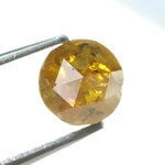 yellow colour rose gold round diamond ring
