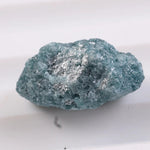 raw diamond identification and rough diamond crystal before cutting process blue rough diamond