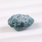 raw diamond identification and rough diamond crystal before cutting process blue rough diamond