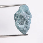 raw diamond identification and rough diamond crystal before cutting process blue rough diamond