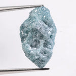 raw diamond identification and rough diamond crystal before cutting process blue rough diamond