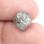 grey color diamond in the rough and crystal diamons