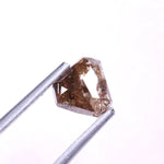 1.40 Ct natural coffin shape brown diamond, natural coffin cut diamond, brown diamonds natural, natural diamond clarity chart.