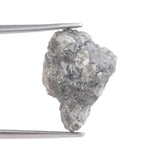grey color fancy light grey rough diamond engagement ring