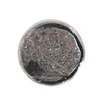 natural round diamond engagement ring and aqua natural diamond grey brown