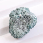 raw uncut diamond ring with rough blue diamond crystal texture natural rough diamond