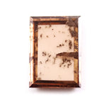 3.76 Ct brown Princess cut lab grown diamond loose stone with sharp geometric facets and rich fancy color