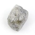 grey color loose natural rough diamond and 5.05 carat man made diamond