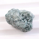 unpolished natural diamond and rough diamond stone before cutting process blue rough diamond