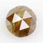 yellow colour rose gold round diamond ring