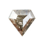 0.99 Ct brown grey kite cut natural diamond with soft tones and bold shape for modern luxury jewelry