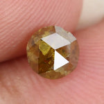 yellow colour rose gold round diamond ring