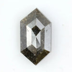 2.10 Ct brown hexagon natural diamond with rich tones and strong geometric shape for bold luxury jewelry