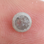 grey colour round and baguette diamond engagement ring
