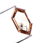 0.96 Ct Brown Hexagon Cut lab grown diamond loose stone with classic brilliant shine