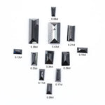 natural black diamond baguette cut loose raw diamond offering diamods for black diamond engagement ring in