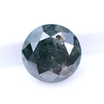 1.13 Ct Deep Blue Round Natural Diamond – Rare Rose Cut Diamond for Custom Jewelry