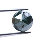 1.13 Ct Deep Blue Round Natural Diamond – Rare Rose Cut Diamond for Custom Jewelry