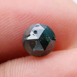 1.13 Ct Deep Blue Round Natural Diamond – Rare Rose Cut Diamond for Custom Jewelry