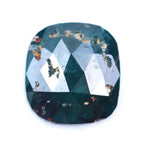1.48 Ct cushion cut natural green diamond with rustic inclusions, ideal for custom rings and luxury jewelry