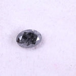 1.00 Ct oval cut grey salt and pepper natural loose diamond Use For Jewerlly.