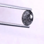 1.00 Ct oval cut grey salt and pepper natural loose diamond Use For Jewerlly.