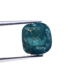 1.48 Ct cushion cut natural green diamond with rustic inclusions, ideal for custom rings and luxury jewelry