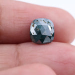 1.48 Ct cushion cut natural green diamond with rustic inclusions, ideal for custom rings and luxury jewelry