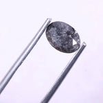 1.00 Ct oval cut grey salt and pepper natural loose diamond Use For Jewerlly.