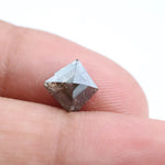 0.95 Ct kite cut black grey natural diamond with soft smoky tones and subtle sparkle for elegant jewelry