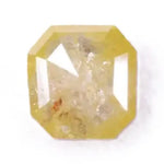 0.40 Ct Asscher cut fancy yellow diamond loose diamond for jewelry