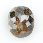 2.86 Ct brown black oval cut natural diamond with rich dual tones and brilliant sparkle for bold luxury jewelry