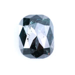 1.18 Ct cushion cut salt and pepper diamond with dark green gray color and natural inclusions loose gemstone for jewelry