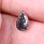 1.08 Ct Pear Cut Diamond Natural Black Diamond Pear shape diamonds, raw natural diamond.