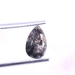1.08 Ct Pear Cut Diamond Natural Black Diamond Pear shape diamonds, raw natural diamond.