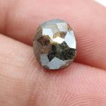 2.86 Ct brown black oval cut natural diamond with rich dual tones and brilliant sparkle for bold luxury jewelry