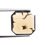 elegant 1.83 Ct brown and Black Emerald cut lab grown diamond with modern geometric brilliance
