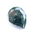 1.04 Ct blue pear shape diamond loose stone with elegant teardrop cut and rich fancy blue color for custom engagement ring or fine jewelry