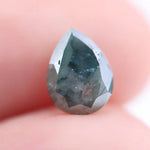 1.04 Ct blue pear shape diamond loose stone with elegant teardrop cut and rich fancy blue color for custom engagement ring or fine jewelry