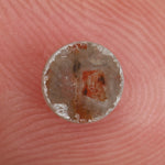 brown & orange colour 0.34 carat round solitaire diamond ring