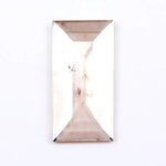2.16 Ct brown and white Baguette cut lab grown diamond loose stone with dual tone color and clean geometric facets