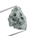 blue color diamond uncut natural rough appearance