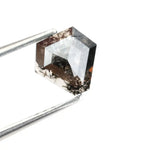 0.64 Ct black brown kite cut natural diamond with earthy tones and geometric shape for unique modern jewelry