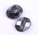 5.67 Ct Black Colored Diamond Pair Oval Cut Diamond Pair Salt And Pepper Diamond Use For Jewerly