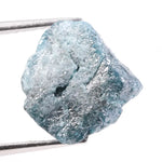 uncut diamond engagement ring with large rough diamond crystal design blue rough diamond