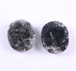 5.67 Ct Black Colored Diamond Pair Oval Cut Diamond Pair Salt And Pepper Diamond Use For Jewerly