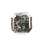 0.78 Ct emerald cut brown black grey natural diamond with soft tones and subtle sparkle for elegant jewelry