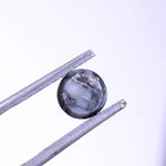 0.66 Ct natural grey round diamond rustic loose diamond for custom jewelry