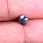 0.66 Ct natural grey round diamond rustic loose diamond for custom jewelry